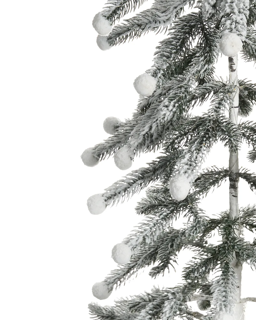 Outdoor Decoration LED HASSLAN 125 cm Christmas Tree White_1025829