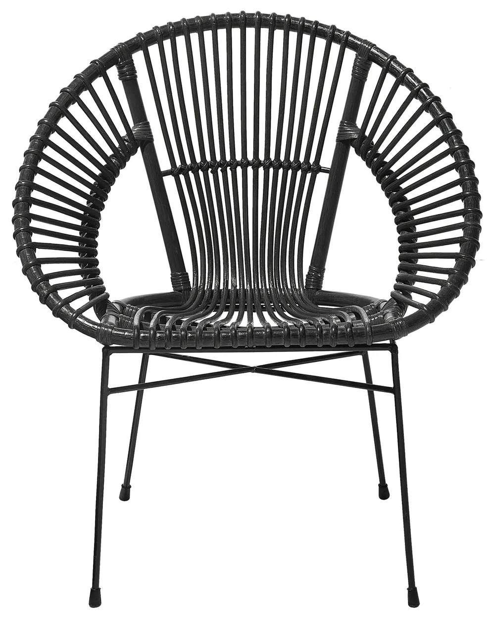 Esszimmerstuhl SARITA Rattan Schwarz_734870
