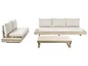 Lounge Set mit Tisch 5-Sitzer MARETTIMO zertifiziertes Akazienholz Beige