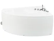 Corner Hot Tub with LED PELICAN 2060 x 1650 mm White_755876