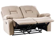 Sofa manuell verstellbar 2-Sitzer BERGEN Stoff Beige_1064855
