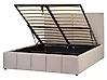 Bett mit Stauraum CASTELNAVET Stoff Taupe 160 x 200 cm