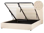 Ottoman Bed LAVAUR Boucle Beige 160 x 200 cm (EU King Size)_966022