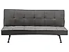 Schlafsofa 2-Sitzer HASLE Stoff Graphitgrau
