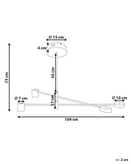 Hängeleuchte BANDON Metall Gold_847558