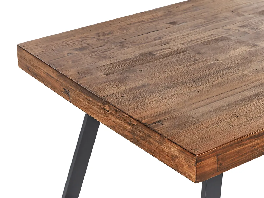 Esstisch WARTON Dunkelbraun 180 cm 90 cm Kiefernholz_961082