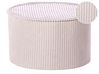 Pouf ZIKRIA Samtstoff Hellbeige