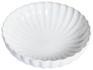 Set of 8 Deep Plates NETTLE Stoneware Off-White_986489