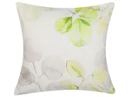 Dekokissen 2er Set PEPEROMIA 45 x 45 cm Baumwolle Weiß Pflanzenmuster_799562