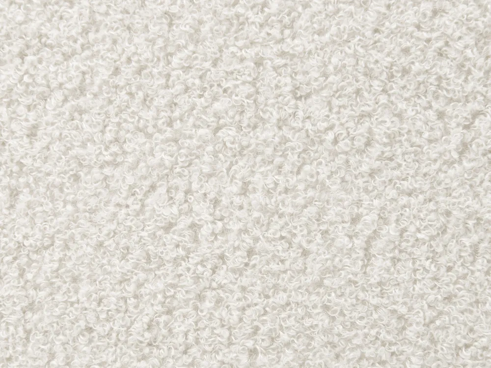 Bett mit Lattenrost Bouclé AMBILLOU 180 x 200 cm Cremeweiß_967595
