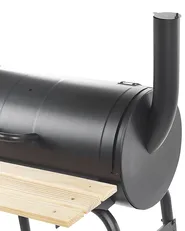 Charcoal BBQ Grill SATAH with Smoker Metal Black_822695
