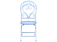 Bistro Set ALBINIA Metall Blau_1016128