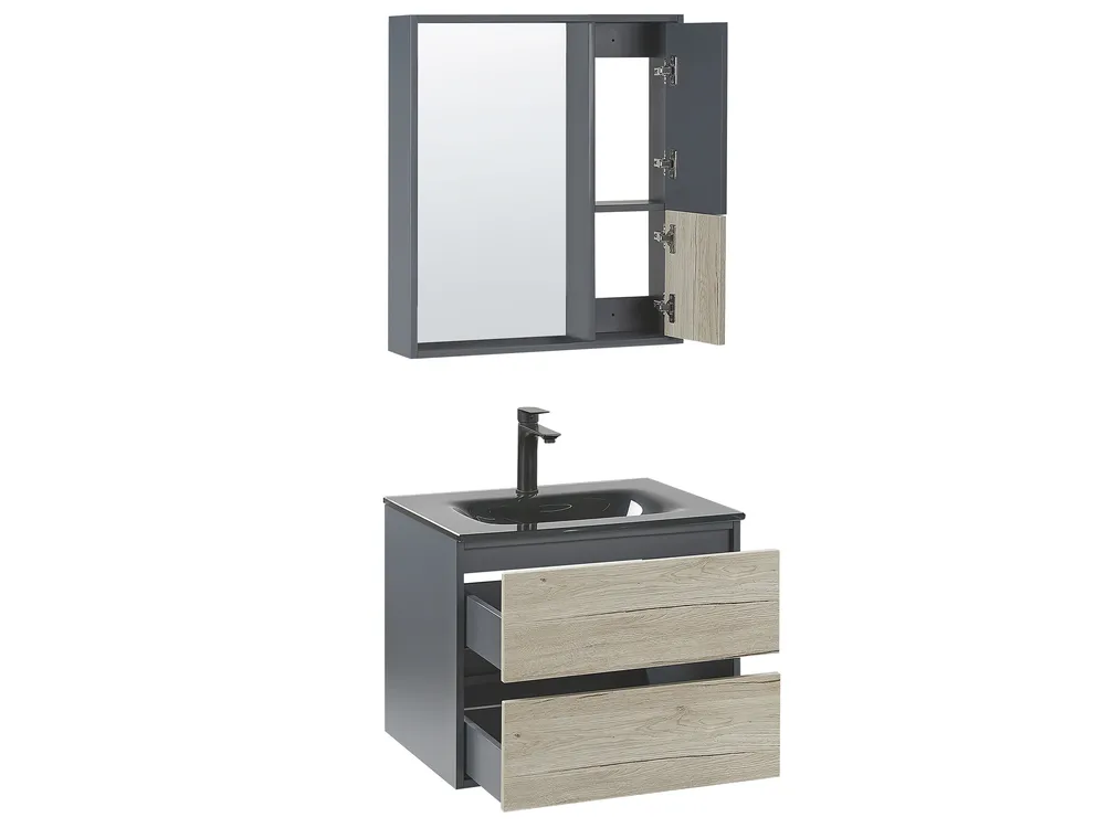 Bathroom Vanity Set TERUEL Grey_820981