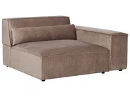 Modular Corner Sofa 3 Seater HELLNAR Fabric Light Brown Right Hand_912304