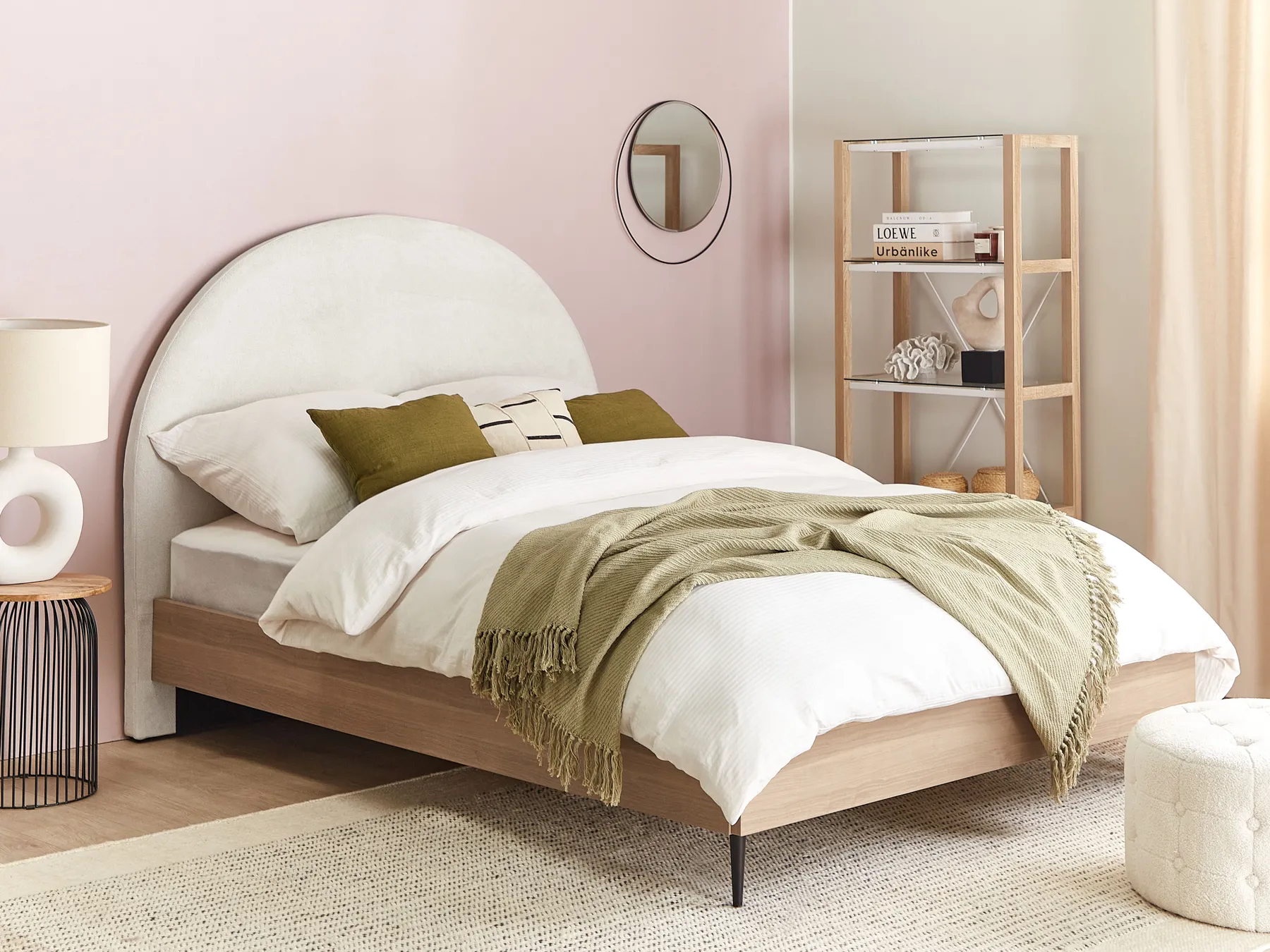 Bed Fabric MILLAY 140 x 200 cm (EU Double) Off-White_863280