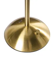 Kabellose LED Tischlampe 2er Set RUBA mit Dimmer Metall Gold_1042307