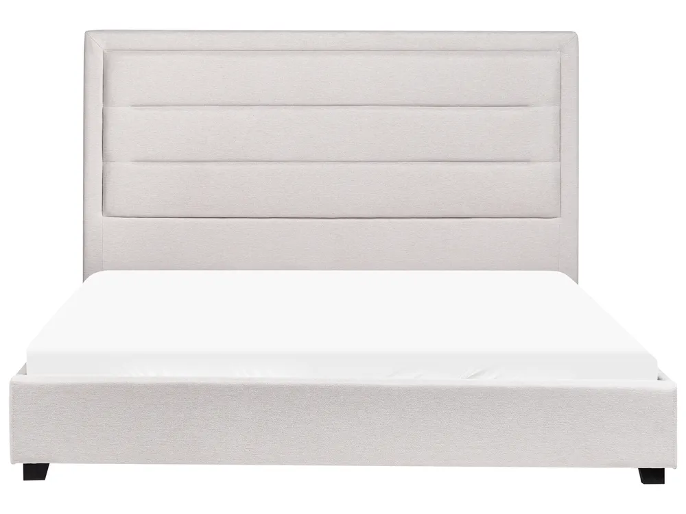 Wasserbett Stoff ROUEN 160 x 200 cm Hellbeige_996705
