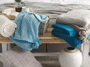 Kuscheldecke SAMUR 200 x 220 cm Hellblau_771177