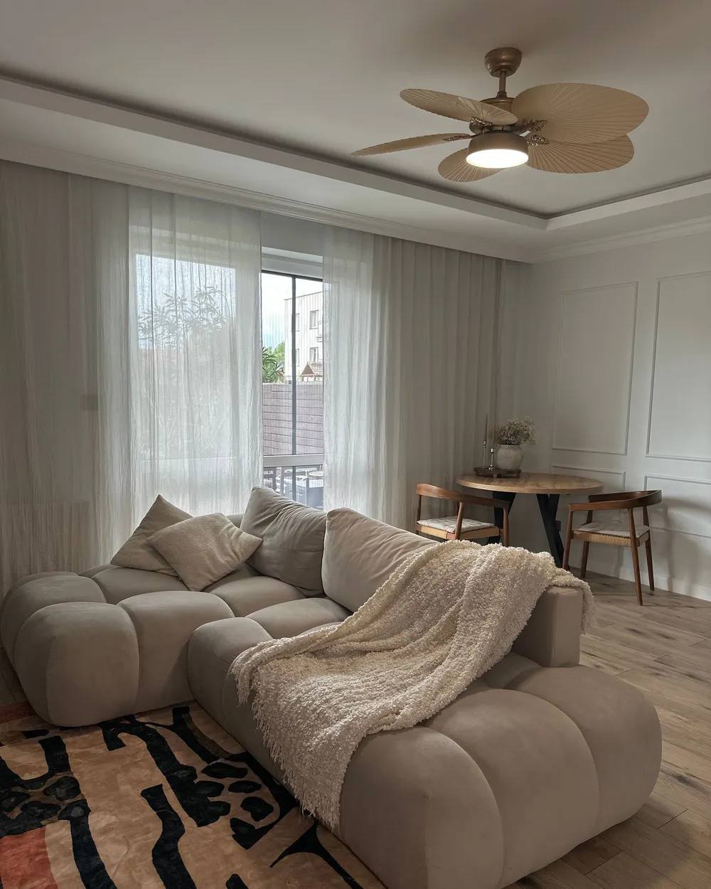 Ceiling Fan with Light BORMEJO with Remote LED Gold_1160194