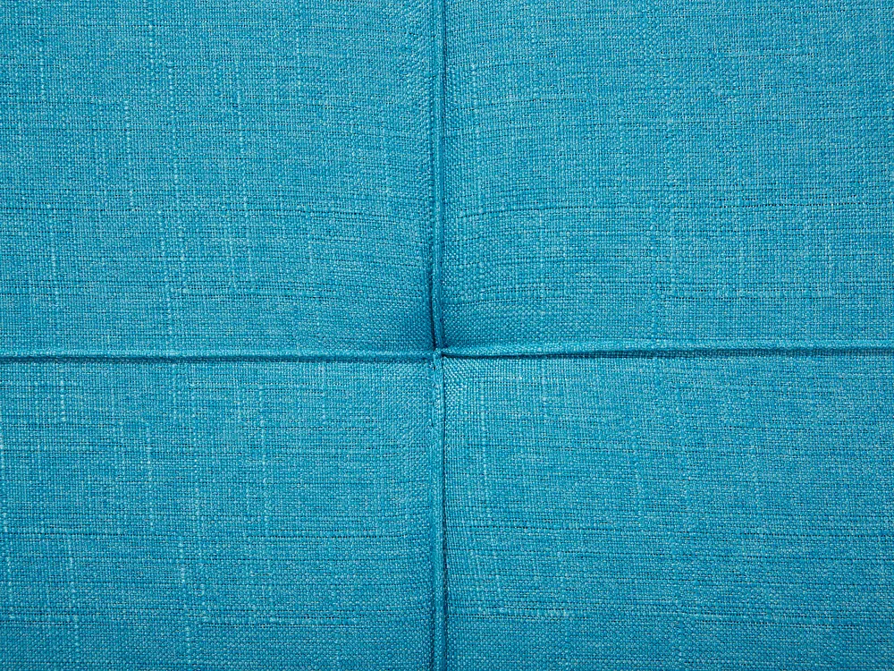 Sofa Bed 3 Seater RONNE Fabric Turquoise_672371