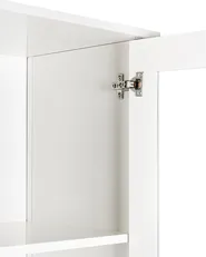 Vitrine mit Glastüren NORNALUP 80 cm Weiß_949960