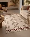 Rug KENITRA Off-White 140 x 200 cm Cotton