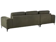 Corner Sofa 4 Seater KIRUNA Velvet Dark Green Right Hand_958052