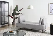 Sofa 3 Seater FAXEN Fabric Grey_1025218