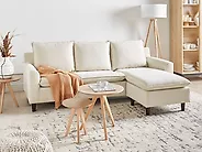 Ecksofa ELVENES Stoff Beige linksseitig_1175884