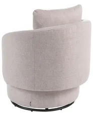 Swivel Armchair HORSENS with Storage Fabric Beige_1063301