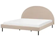 Bett mit Lattenrost Bouclé MARGUT 180 x 200 cm Beige_887254