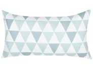 Set of 2 Outdoor Cushions TRIFOS Geometric Pattern 40 x 70 cm Blue_827348