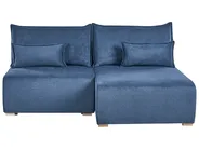 Modul Ecksofa NERBO Stoff Blau linksseitig_1034959