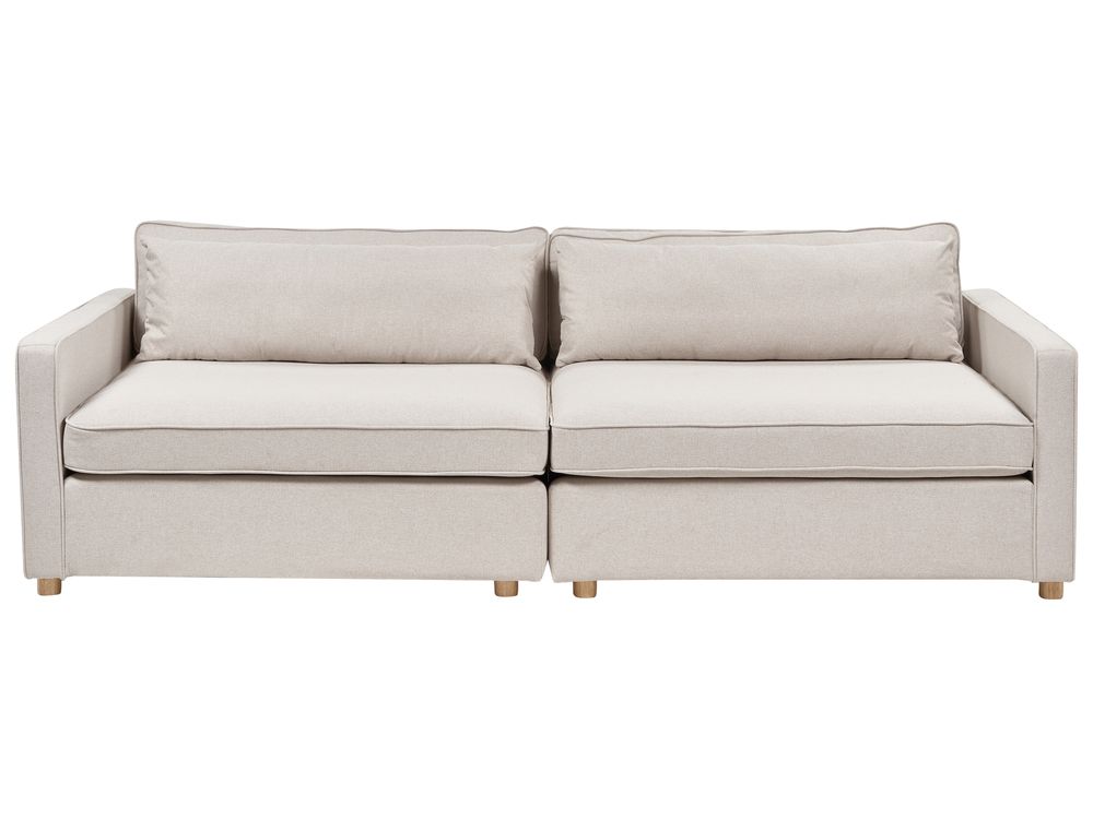 Sofa 3-znamenkasti VINSTRA Tkanina Svijetlo bež