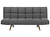 Schlafsofa 2-Sitzer INGARO Stoff Dunkelgrau