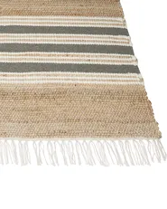 Teppich MIRZA Grau 80 x 150 cm Jute_847318