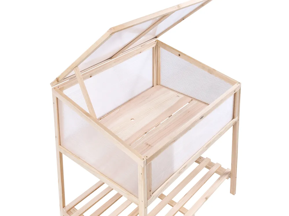 Balkongewächshaus ARANOVA 80 cm 58 cm Tannenholz Hellbraun_1024076