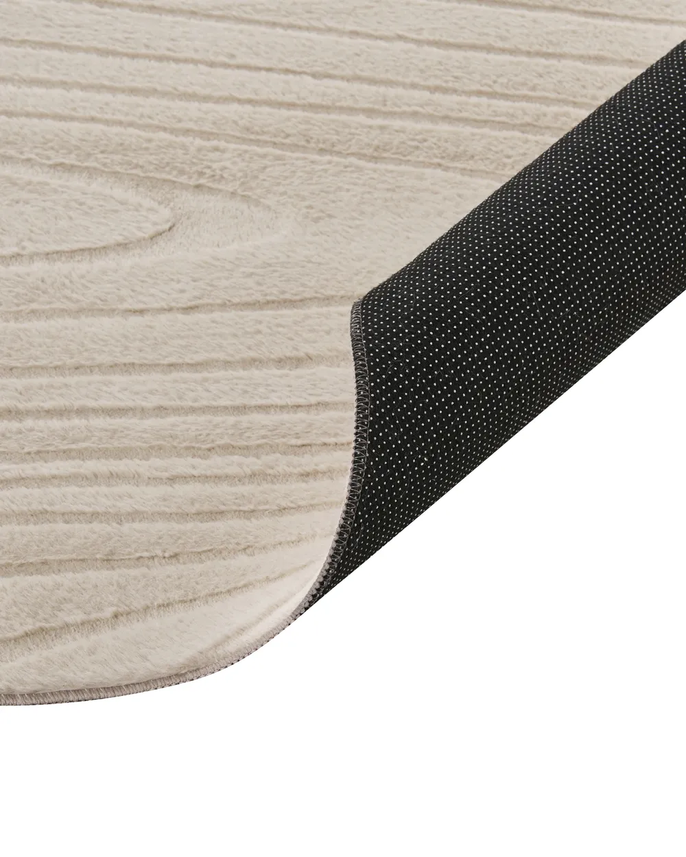 Kunstfellteppich ONTAKE Beige 160 x 160 cm_1093366