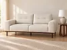 Sofa 2 Seater LAURILA Fabric Light Beige
