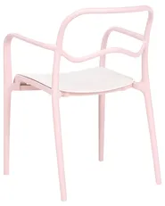 Gartenstuhl 2er Set THASOS Kunststoff Pastellrosa_1045707