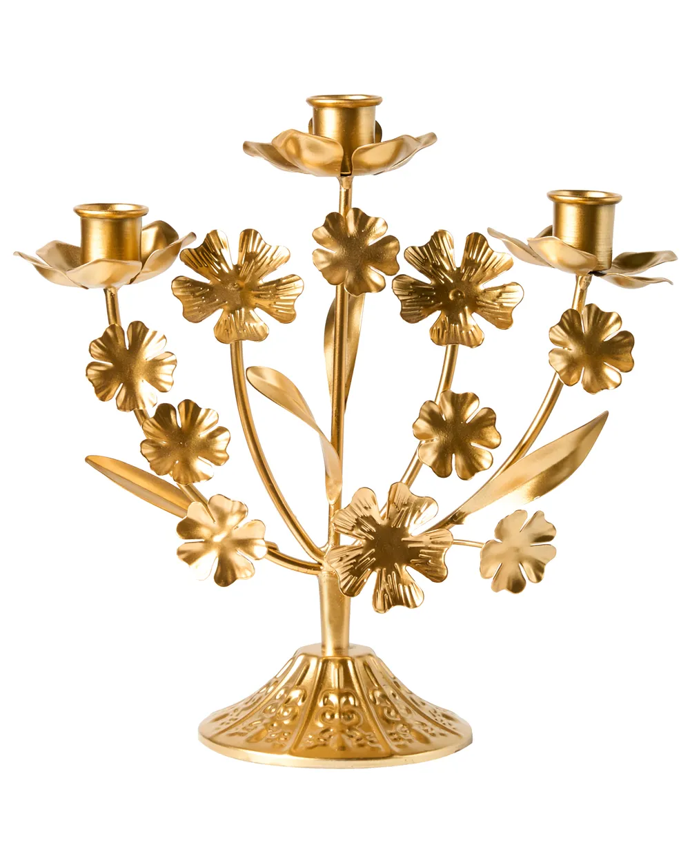 Kerzenständer RAMADA 25 cm Metall Gold