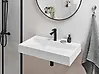 Wall Hung Basin QUENKO 800 x 460 mm Mineral Cast White