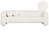 Sofa 3-Sitzer LEIREN Bouclé Weiß