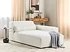 Linksseitige Chaiselongue HELLNAR Bouclé Cremeweiß