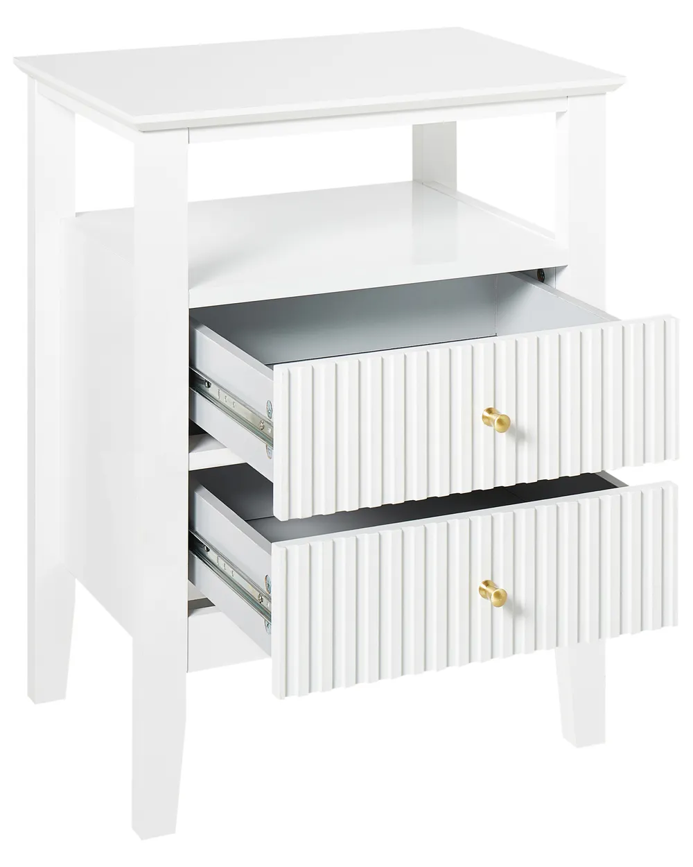 Set of 2 Bedside Tables ASSISI White_1069711