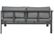 Garten Ecksofa mit Tisch 5-Sitzer MESSINA Grau / Beige linksseitig_878248