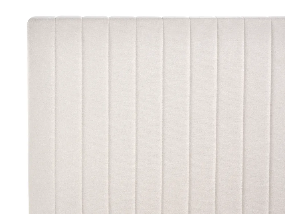Bett mit Stauraum VION Stoff Hellbeige 120 x 200 cm_1062876