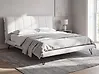 Bed Faux Leather BETIN 160 x 200 cm (EU King Size) Light Beige