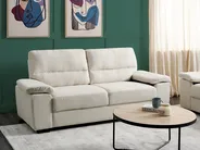 Sofa 3 Seater VOGAR Fabric Light Beige_901146