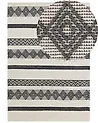 Teppich DAVUTLAR Hellbeige 160 x 230 cm Wolle